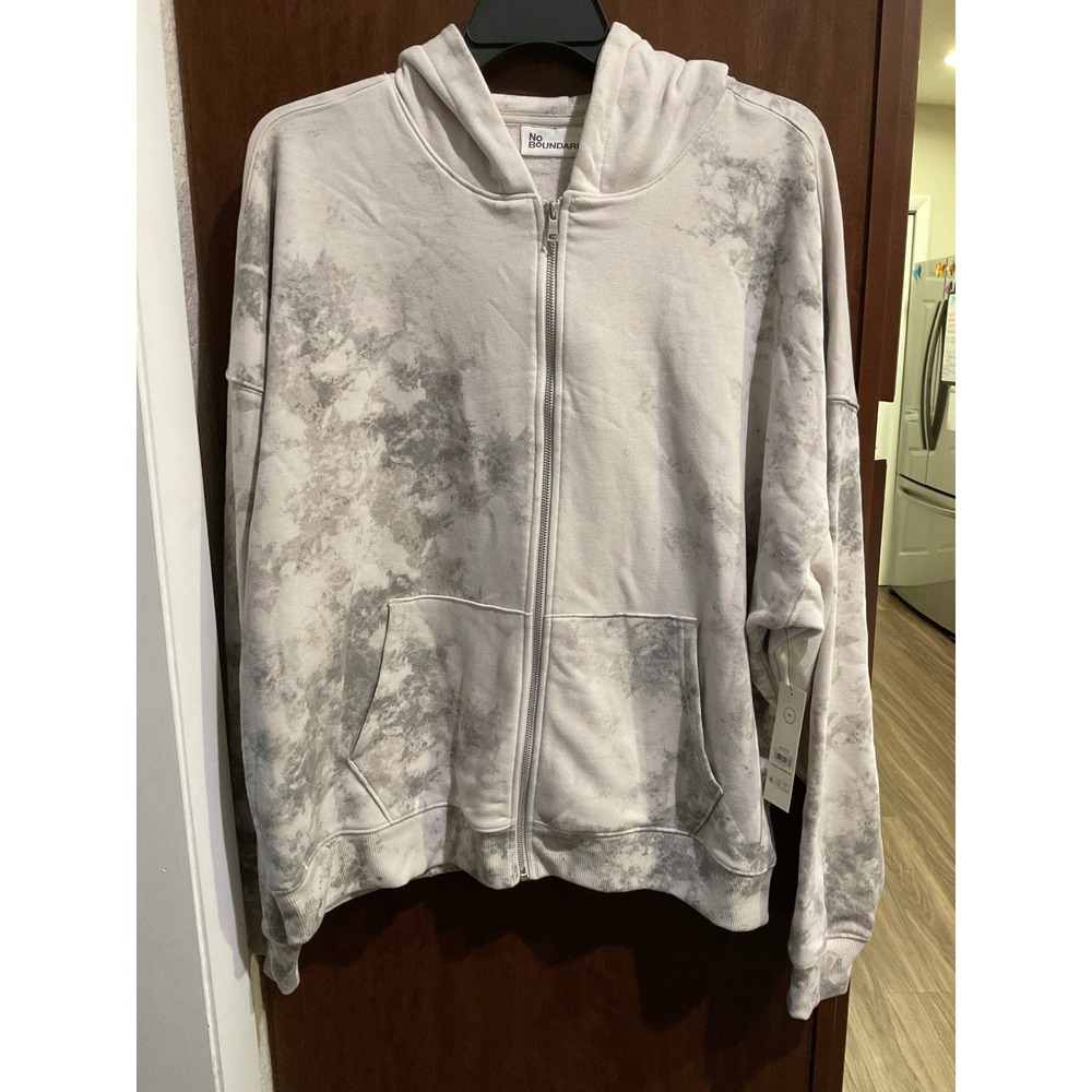 No Boundaries Zip Hoodie with Long Sleeves size 2XL ( C-034)